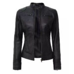 Women's Real Leather Black Premium Biker Jacket